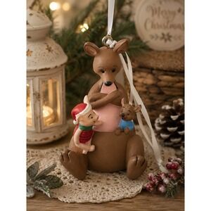 Vintage Disney's Kanga, Roo & Piglet Christmas Ornament Rare 1991